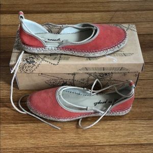 Free People Suede Lace Up Espadrilles